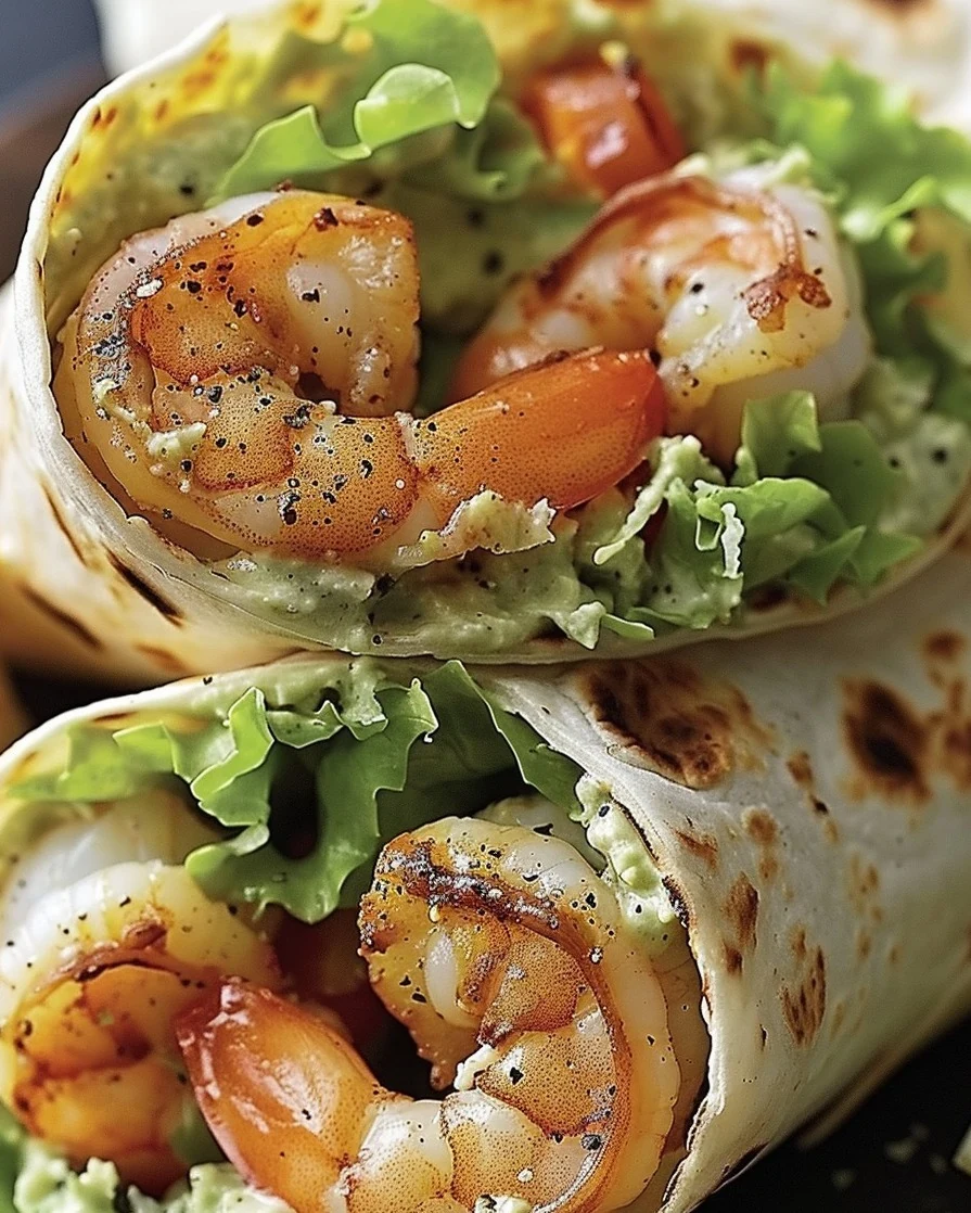 Delicious Grilled Shrimp Caesar Wraps Recipe