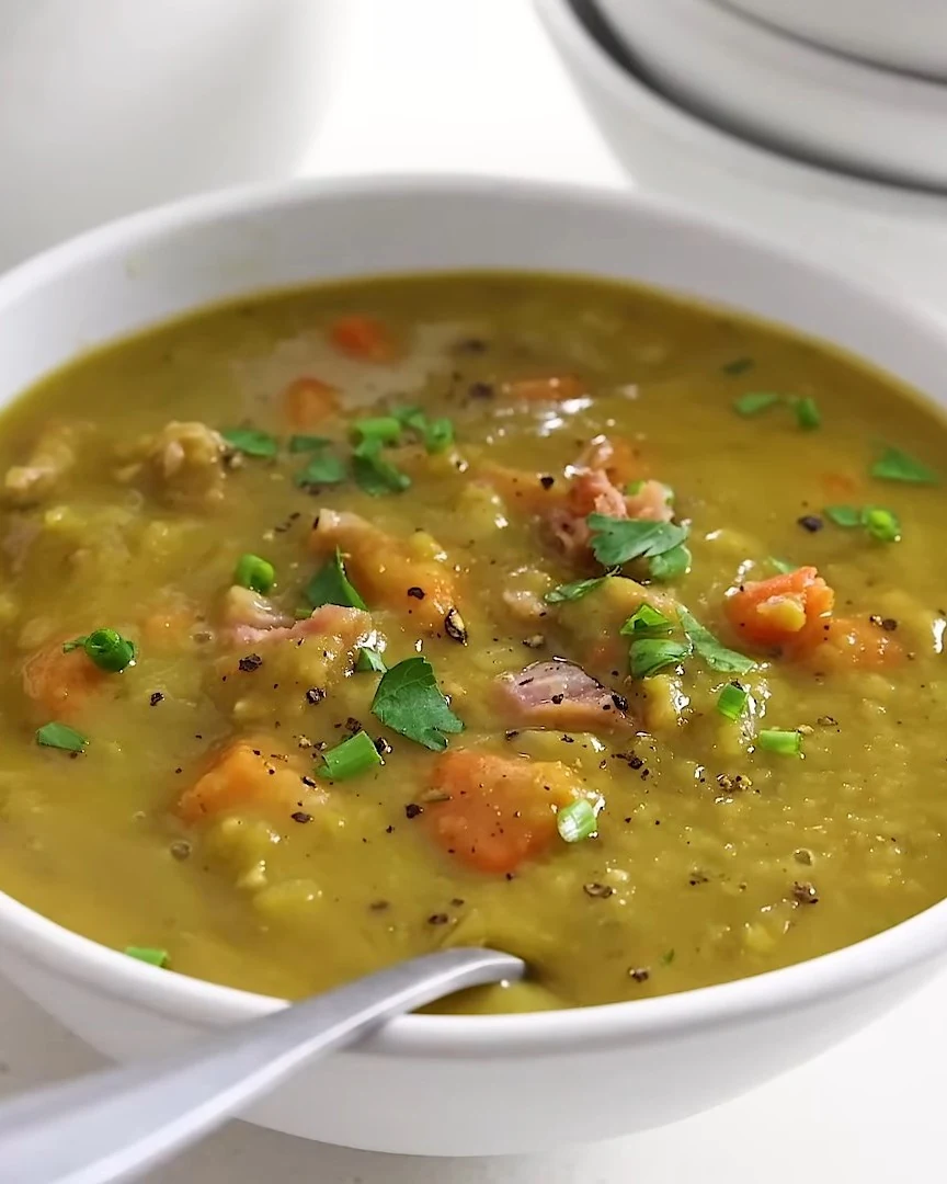 Delicious Hearty Split Pea Soup Recipe to Try Today finished dish