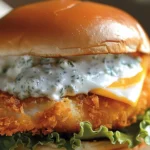 Delicious Homemade Filet-O-Fish Burger Recipe finished dish
