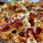 Delicious Homemade Recipe for Savory Pizza Pot Pie finished dish