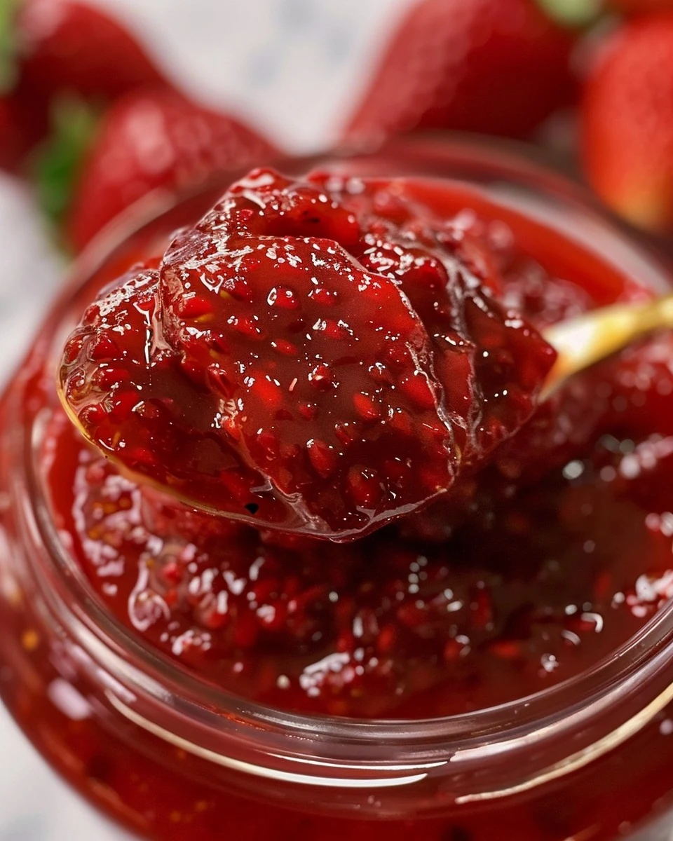Delicious Homemade Strawberry Sauce Recipe finished dish