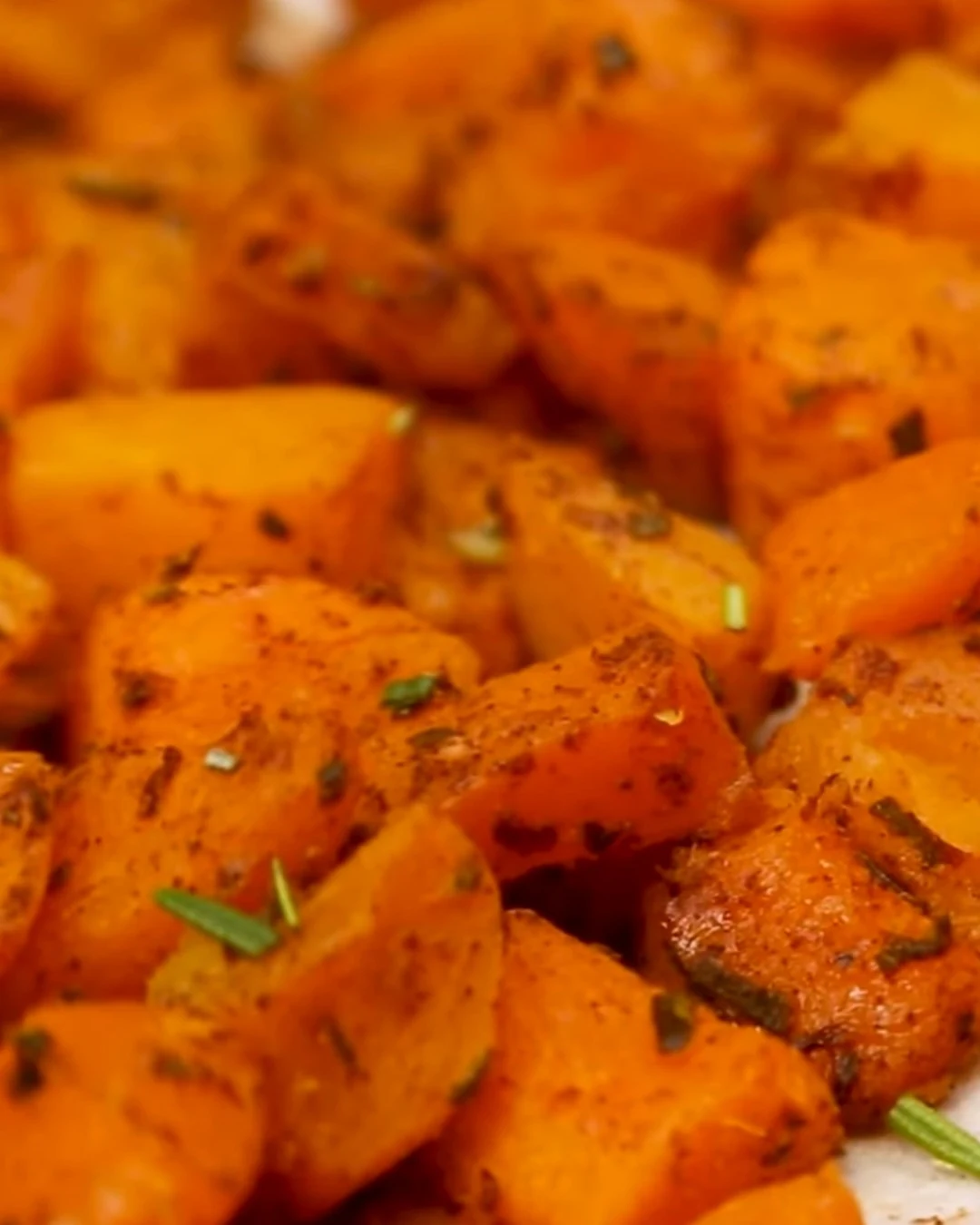 Delicious Honey Roasted Butternut Squash with Cranberries and Feta Recipe finished dish