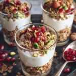 Delicious Honeyed Nut & Pomegranate Pots Recipe finished dish
