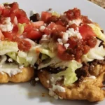 Delicious Indian Fry Bread Tacos Recipe finished dish