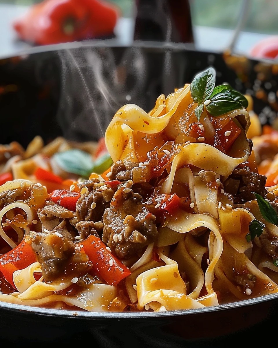 Delicious Italian Drunken Noodles Recipe to Try Today finished dish