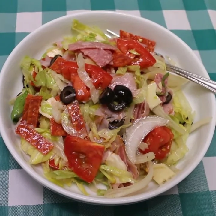 Delicious Italian Sub Salad Recipe in Just 15 Minutes finished dish