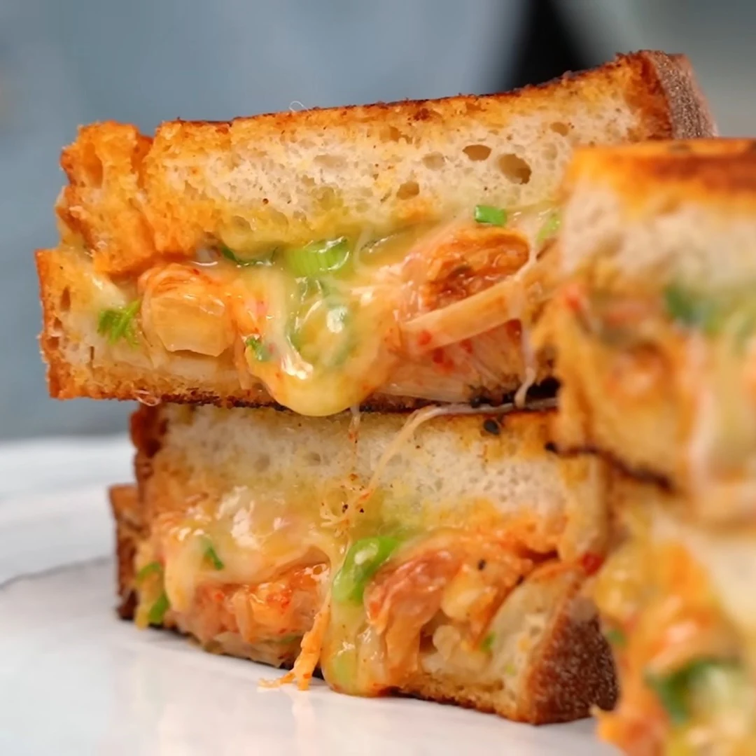 Delicious Kimchi Grilled Cheese Recipe finished dish