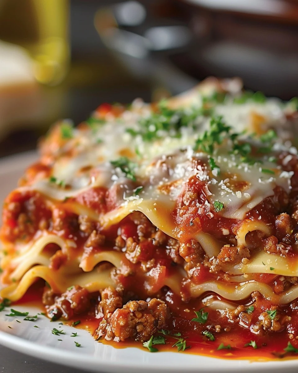 Delicious Lazy Crock Pot Lasagna Ravioli Recipe finished dish