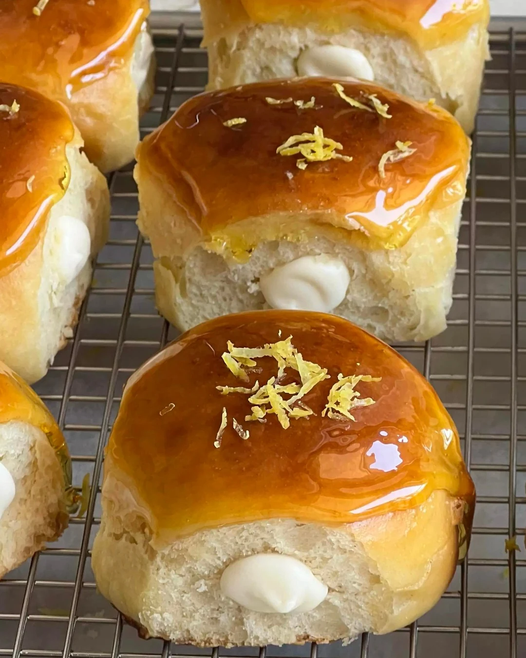 Delicious Lemon Cheesecake Donuts Recipe finished dish