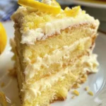 Delicious Lemon Velvet Cake with Cream Cheese Frosting finished dish