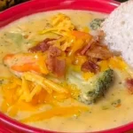 Delicious Loaded Broccoli Potato Soup Recipe finished dish