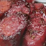Delicious Maple BBQ Hasselback Kielbasa Bites Recipe finished dish