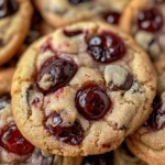Delicious MARASCHINO CHERRY CHOCOLATE CHIP COOKIES Recipe finished dish