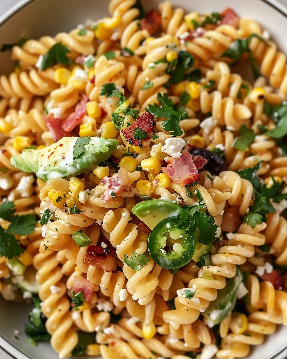 Delicious Mexican Street Corn Pasta Salad Recipe