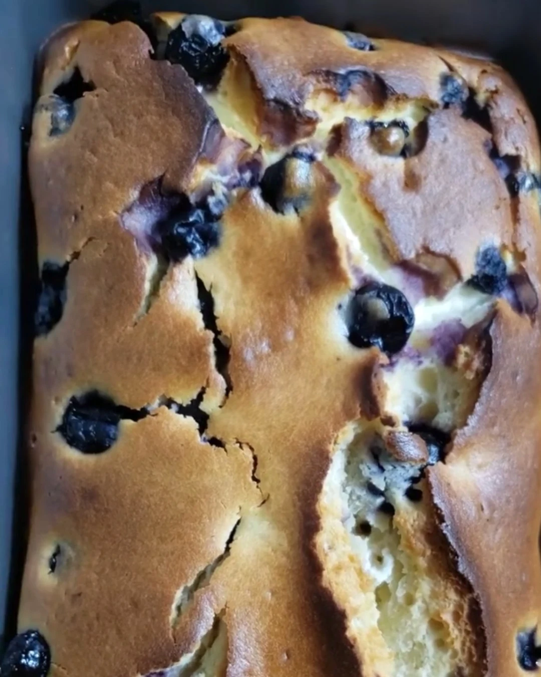 Delicious Moist Blueberry Cream Cheese Bread Recipe finished dish