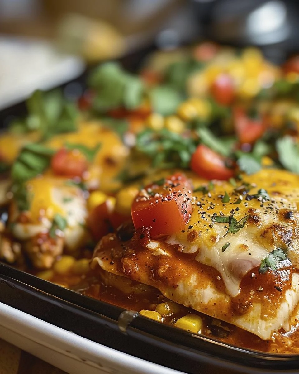 Delicious & Nutritious Healthy Mexican Chicken Bake Recipe finished dish