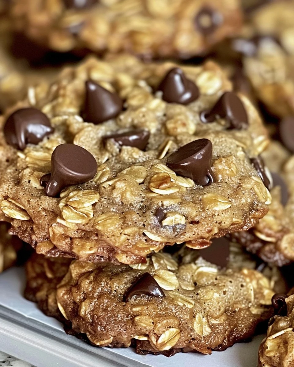 Delicious Oatmeal Double Chocolate Chip Cookies Recipe finished dish