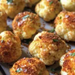 Delicious Parmesan Cauliflower Bites Recipe for Snacking finished dish