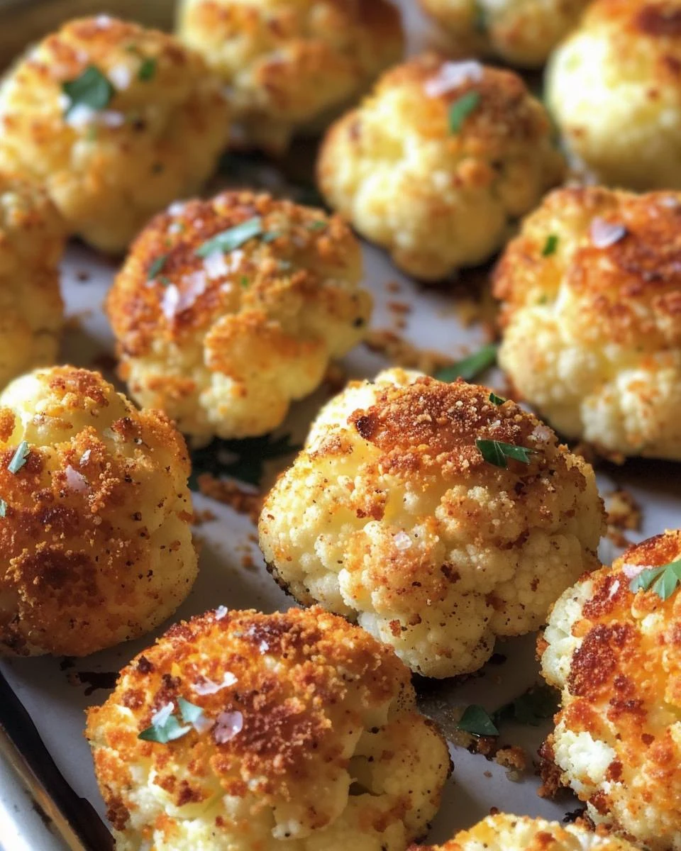 Delicious Parmesan Cauliflower Bites Recipe for Snacking finished dish