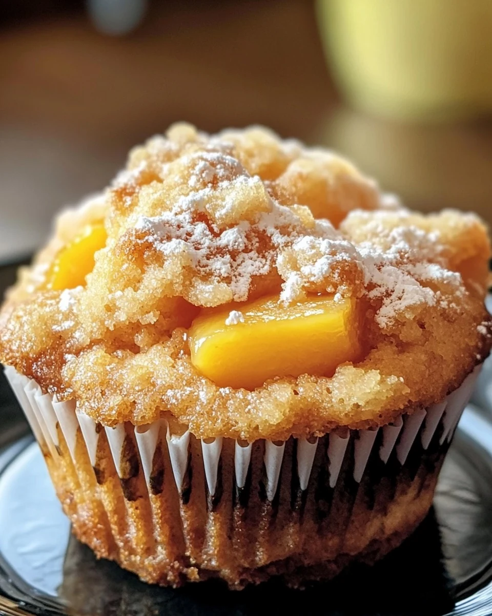 Delicious Peach Cobbler Muffins Recipe