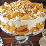 Delicious Peaches and Cream Trifle Recipe finished dish