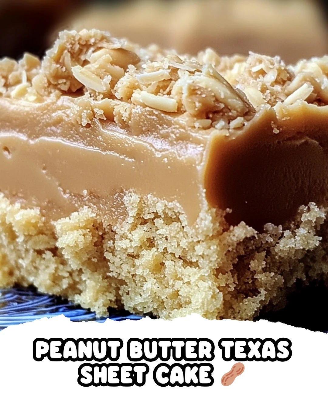 Delicious Peanut Butter Texas Sheet Cake Recipe finished dish