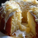 Delicious Pineapple Cream Cheese Pound Cake Recipe finished dish