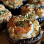 Delicious Red Lobster Crab Stuffed Mushrooms Recipe finished dish