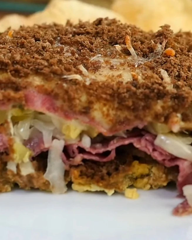 Delicious Reuben Casserole Recipe finished dish
