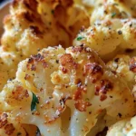 Delicious Roasted Garlic Parmesan Cauliflower Recipe finished dish
