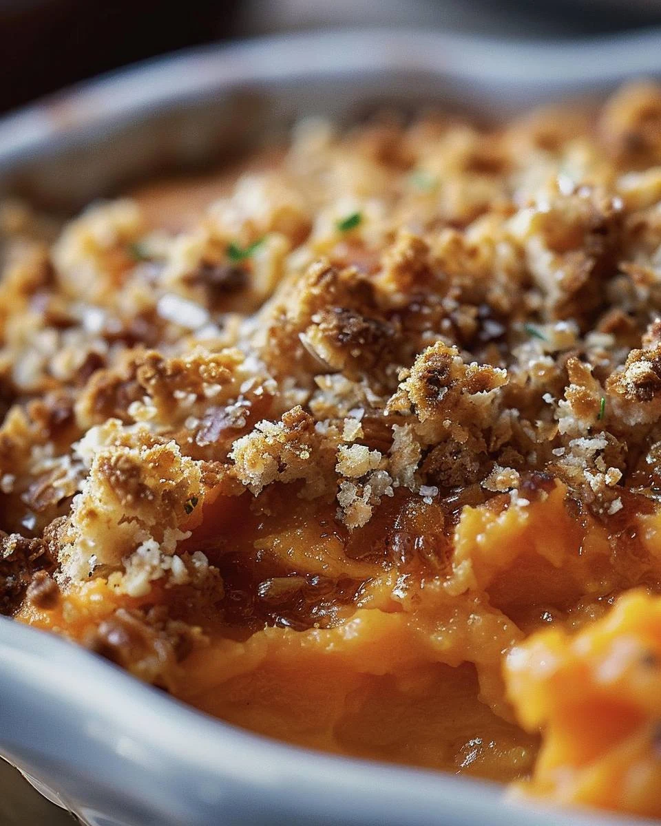 Delicious Ruth Chris Sweet Potato Casserole Recipe finished dish