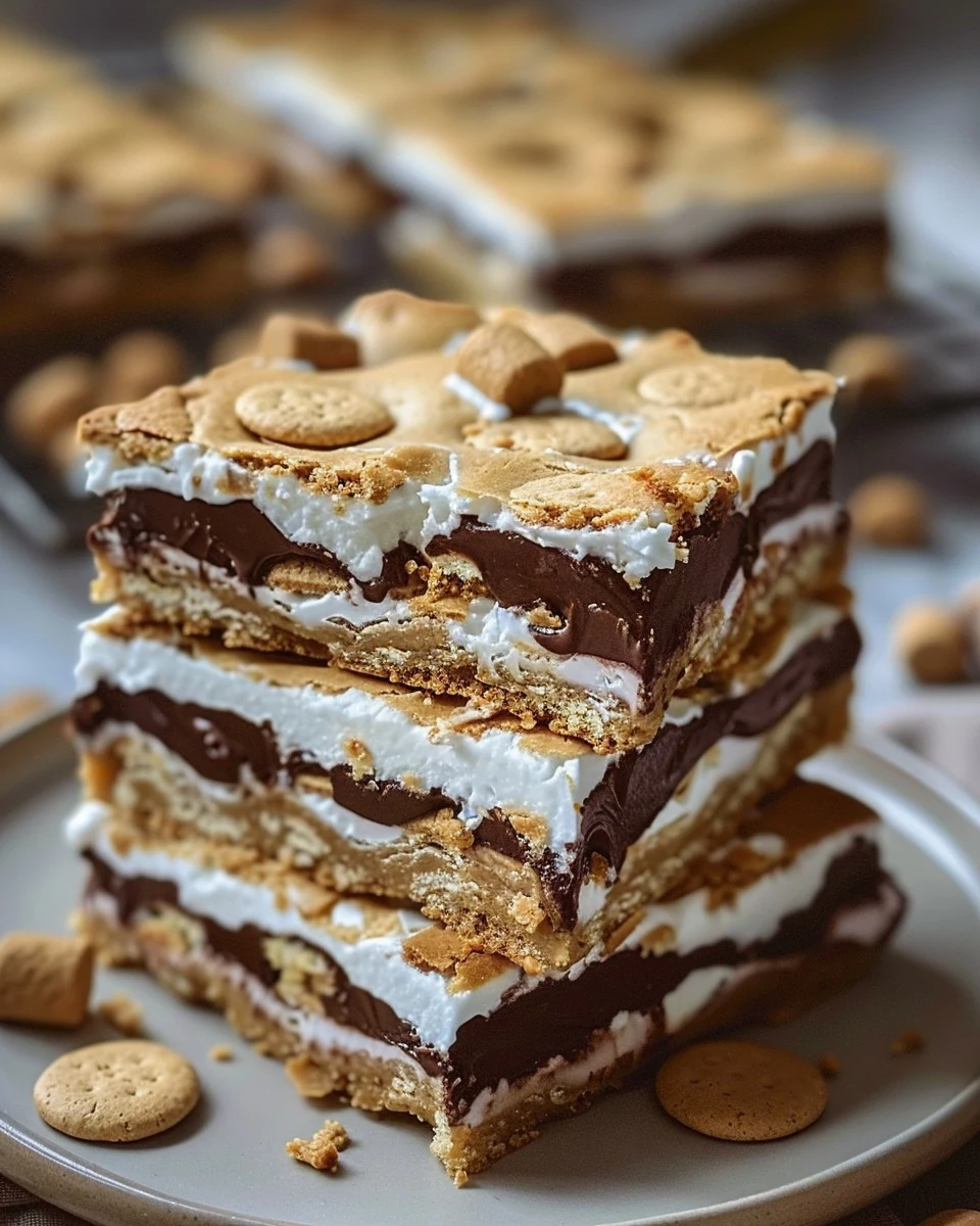 Delicious S'mores Bars Recipe for Easy Indulgence finished dish