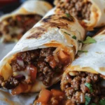 Delicious Sloppy Joe Grilled Burritos Recipe finished dish