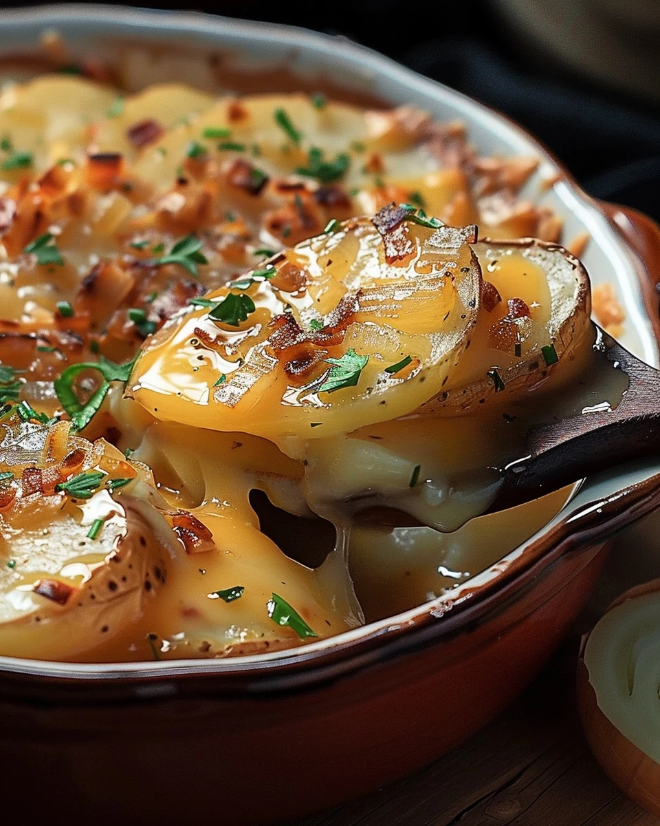 Delicious Slow Cooker Lipton Onion Potatoes Recipe Recipe finished dish