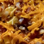 Delicious Sour Cream Beef Noodle Casserole Recipe finished dish