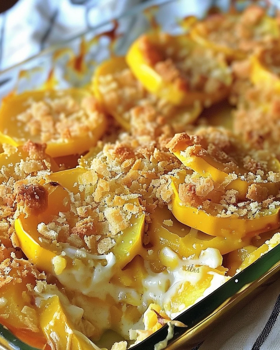 Delicious Southern Squash Casserole - Easy Recipe finished dish