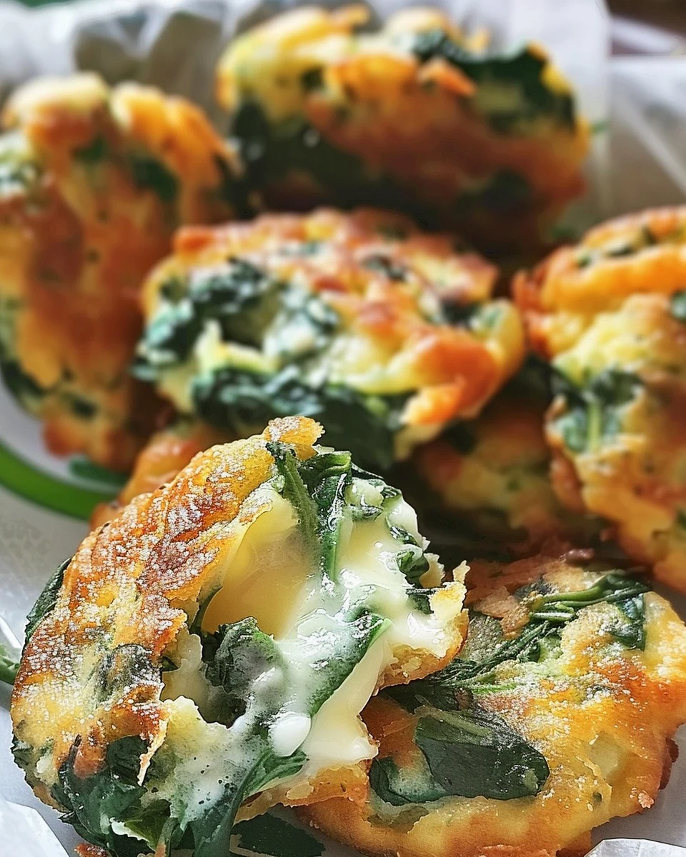 Delicious Spinach and Cheese Fritters Recipe to Try finished dish