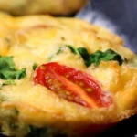Delicious Spinach Feta and Sun-Dried Tomato Egg Muffin Cups Recipe finished dish