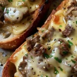 Delicious Steak and Cheese Garlic Toast Recipe finished dish