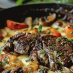 Delicious Steak and Cheese Skillet Recipe finished dish