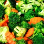 Delicious Stir-Fried Broccoli with Carrots in a Skillet Recipe finished dish