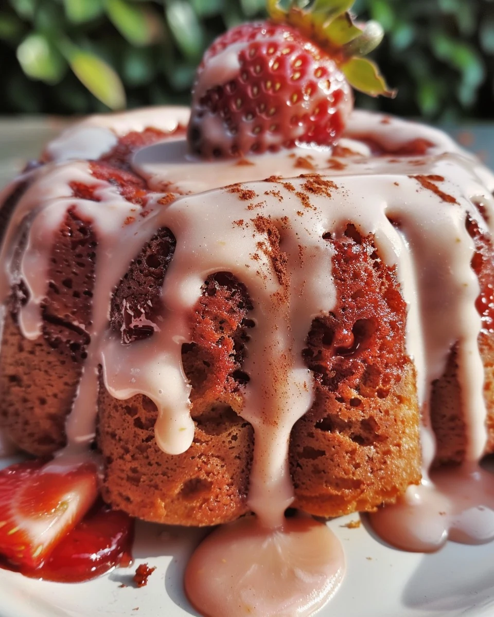 Delicious Strawberry Honeybun Cake Recipe You’ll Love finished dish