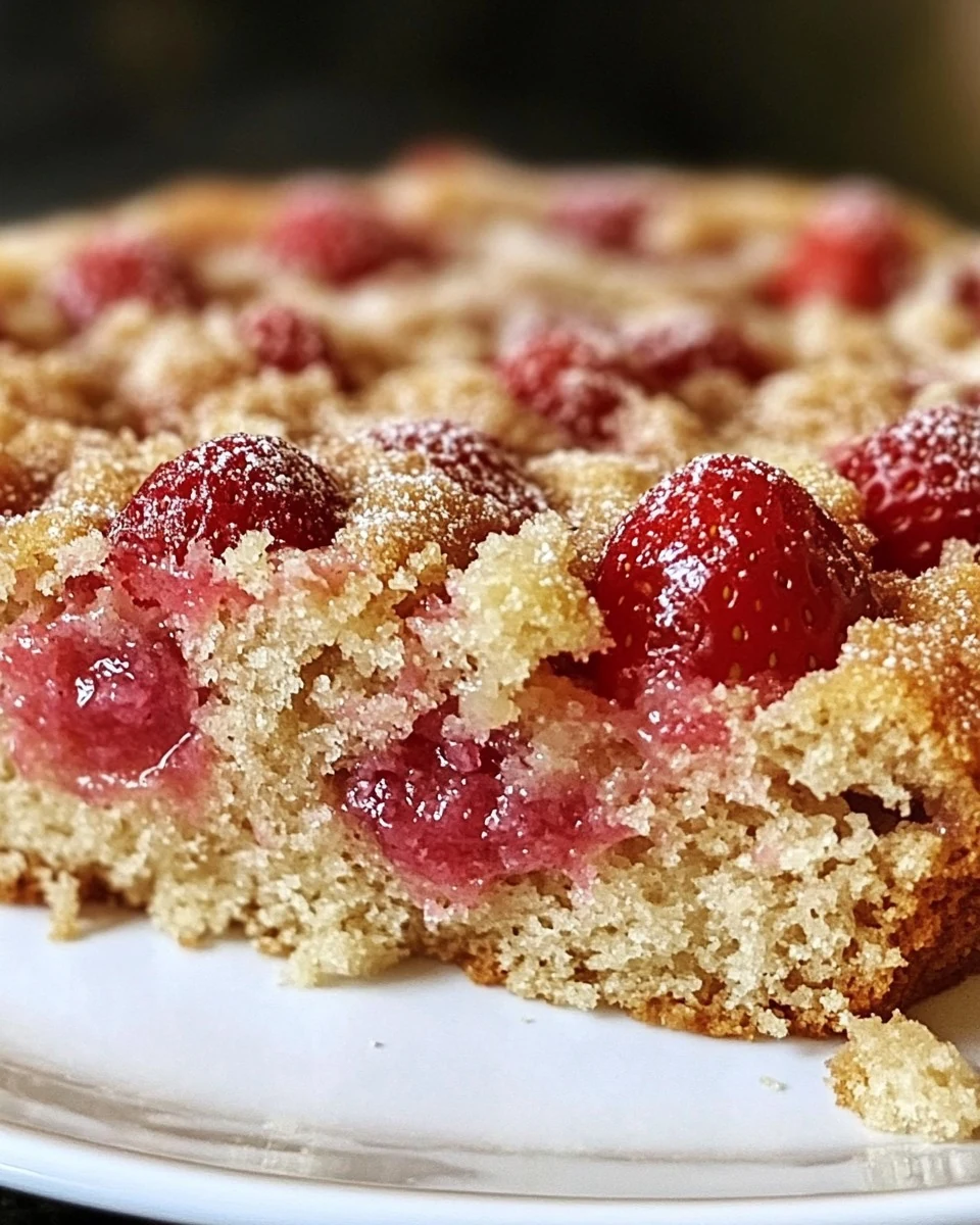 Delicious Strawberry Rhubarb Coffee Cake Recipe
