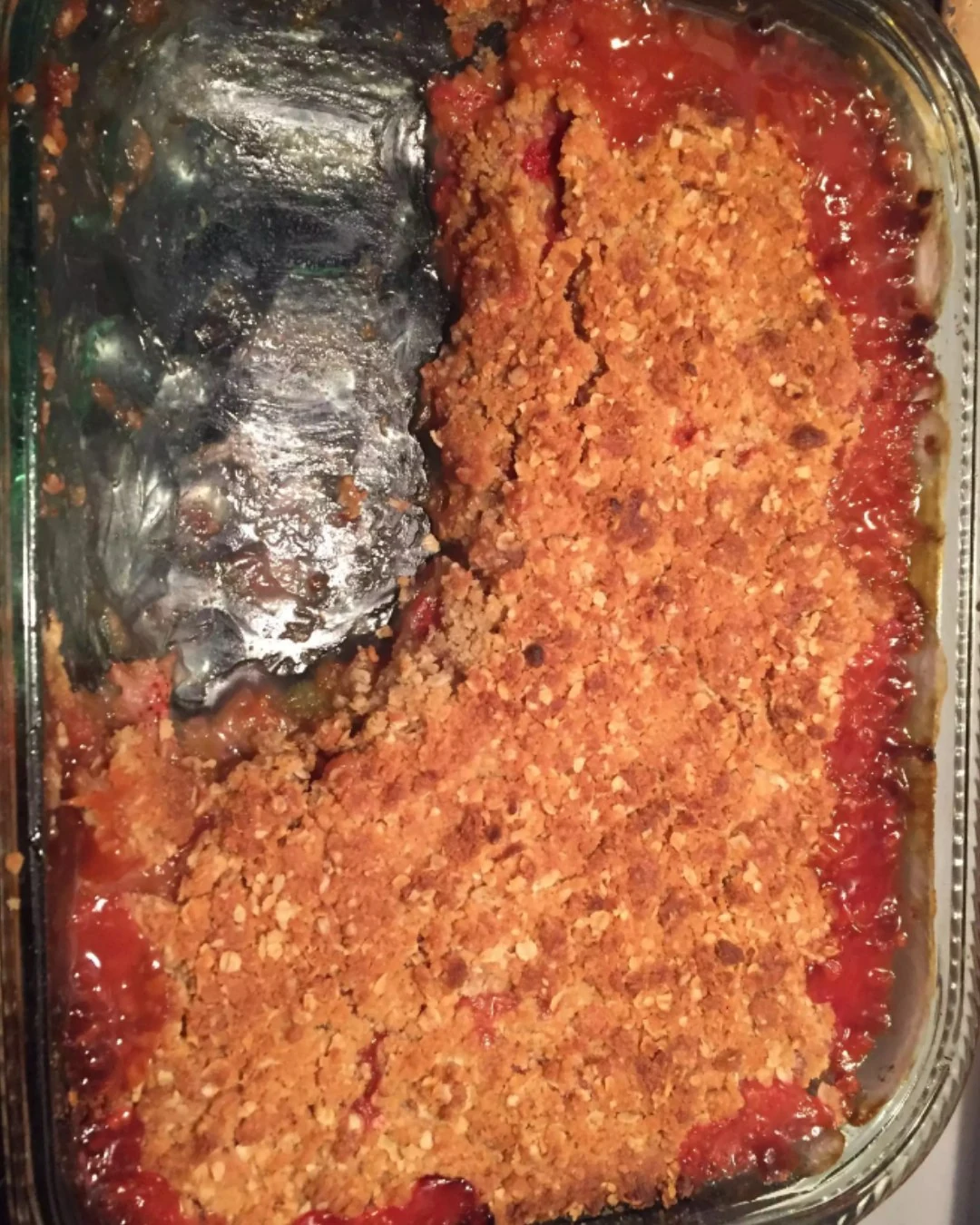 Delicious Strawberry Rhubarb Crisp Recipe to Savor finished dish