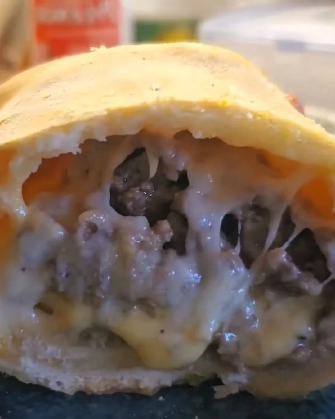 Delicious Stuffed Cheeseburger Pockets Recipe finished dish