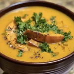 Delicious Sweet Potato Soup Recipe You'll Love finished dish