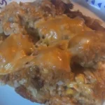 Delicious Taco Crockpot Tater Tot Casserole Recipe finished dish