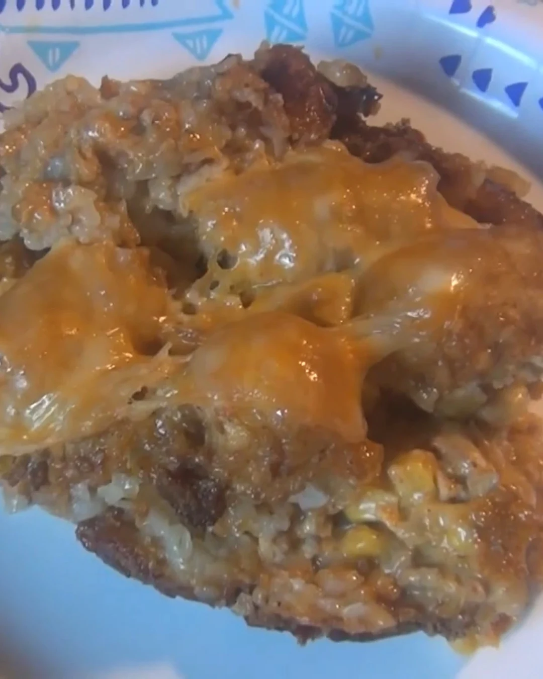 Delicious Taco Crockpot Tater Tot Casserole Recipe finished dish