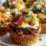 Delicious Taco Cupcakes Recipe for a Unique Meal finished dish