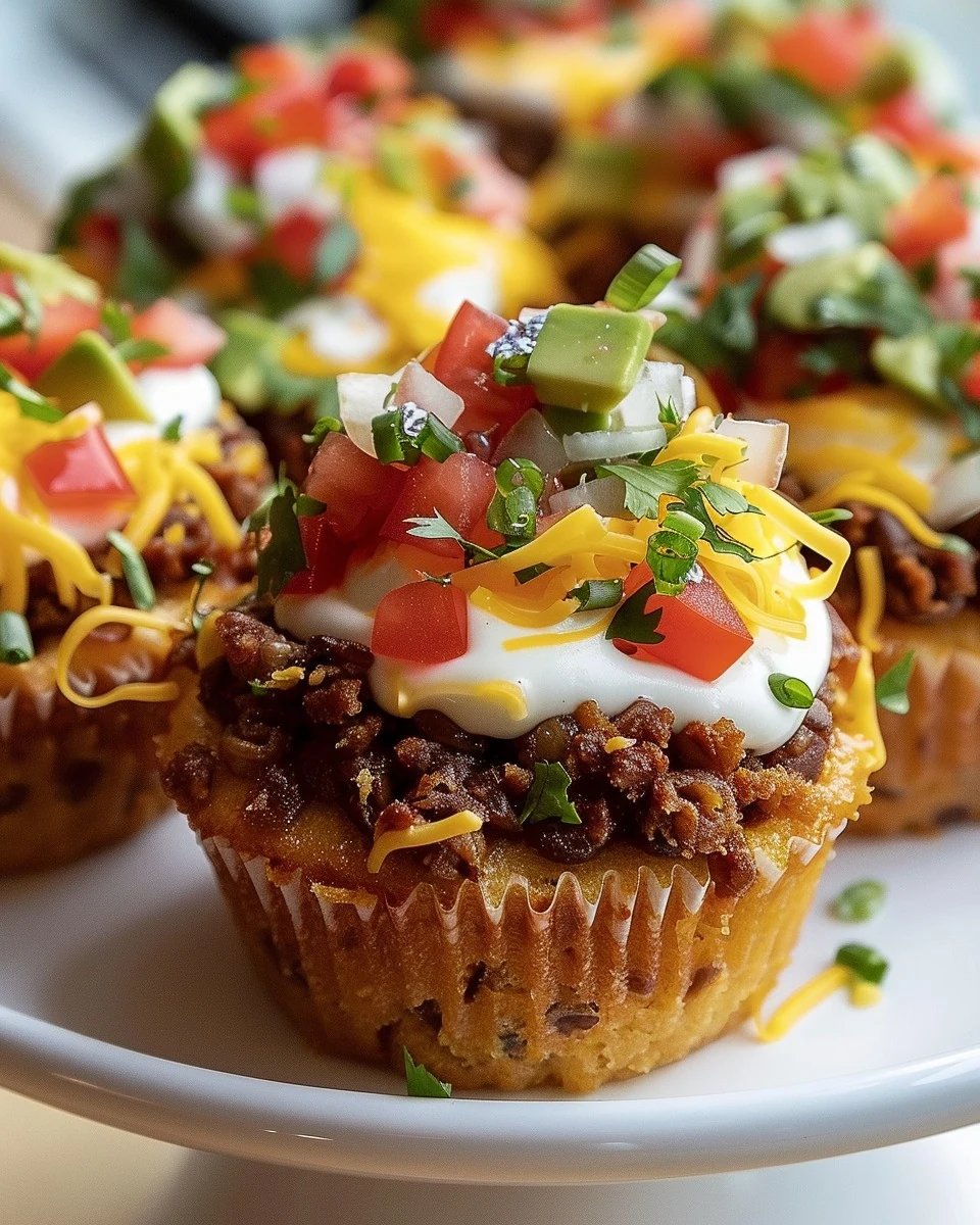 Delicious Taco Cupcakes Recipe for a Unique Meal finished dish